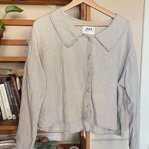 SOLD Flax button up